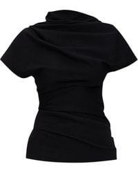 Entire studios - Draped Wool Top - Lyst