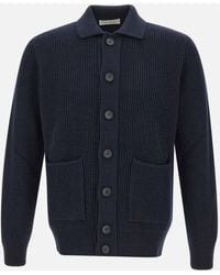 FILIPPO DE LAURENTIIS - Ribbed Patch-Pocket Cardigan - Lyst