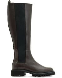AllSaints - Leather Maeve Knee-High Boots - Lyst
