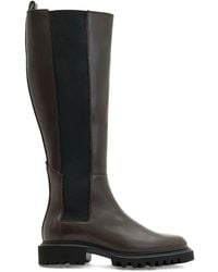 AllSaints - Leather Maeve Knee-High Boots - Lyst