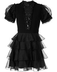 Macgraw Chapter Ruffled Dress - Black