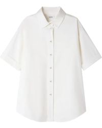 Sandro - Pleated-Back Oversized Shirt - Lyst