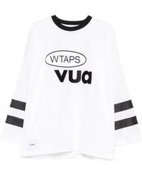 WTAPS - Netminder Logo Striped-Detail T-Shirt - Lyst