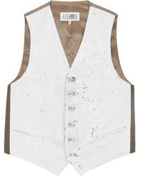 MM6 by Maison Martin Margiela - Button-Up Waistcoat - Lyst