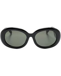 Linda Farrow - Lina Oval-Frame Sunglasses - Lyst