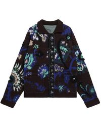 Sacai - Cardigan À Fleurs En Jacquard - Lyst