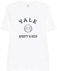 Sporty & Rich - Logo-Print T-Shirt - Lyst
