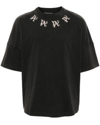 Palm Angels - 'Statement Monogram Over T-Shirt T-Shirt - Lyst