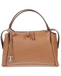 Tod's - Logo-Charm Shoulder Bag - Lyst