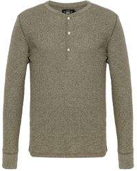RRL - Henley Cotton Polo Shirt - Lyst