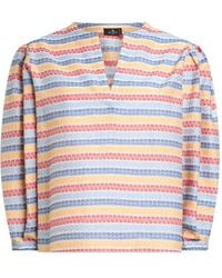 Etro - Jacquard Striped Blouse - Lyst