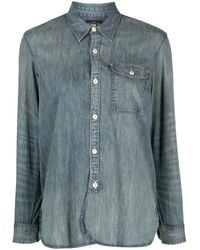 RRL - Denim Blouse - Lyst