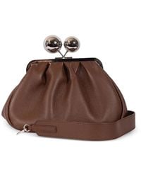 Weekend by Maxmara - Medium Wkacaro Pasticcino Leather Clutch Bag - Lyst