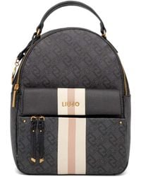 Liu Jo - Monogram-Print Backpack - Lyst