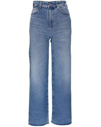AG Jeans - Vaqueros anchos de talle alto - Lyst