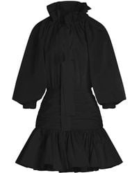 Patou - Volume Sleeve Mini Dress - Lyst