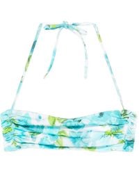 Chloé - Floral-Print Bikini Top - Lyst