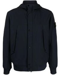 Stone Island - Hooded Jacket - Lyst