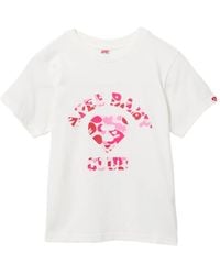 AAPE BY A BATHING AP - Graphic Printed T-Shirt - Lyst