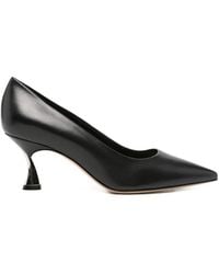 Casadei - Pointed-Toe Leather Pumps - Lyst