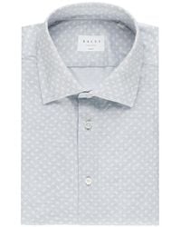 Xacus - Travel Geometric-Pattern Shirt - Lyst