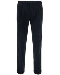 Michael Coal - Pleated Turn-Up Chino Trousers - Lyst