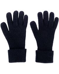 N.Peal Cashmere Handschuhe aus Kaschmir - Blau