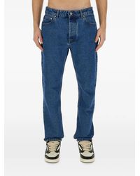 Palm Angels - Monogram-Embroidered Straight-Leg Jeans - Lyst