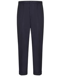 Dell'Oglio - Pleated Turn-Up Trousers - Lyst
