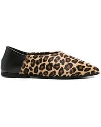 babú Milano - Leopard-Print Ballet Flats - Lyst
