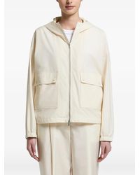 Peserico - Hooded Zip-Up Lightweight Jacket - Lyst