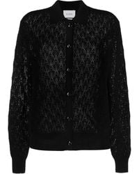 Barrie - Pointelle-Knit Cashmere Top - Lyst
