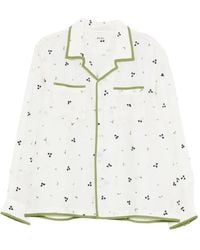 Bode - Blackberry Long-Sleeve Shirt - Lyst
