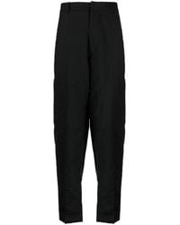 Lardini - Wool-blend Tapered Tailored Trousers - Lyst