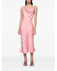 Paris Georgia Basics - Minka Camisole-Kleid Mit Wasserfallkragen - Lyst