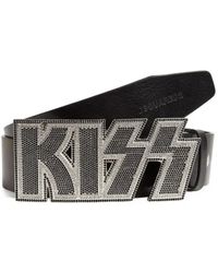 DSquared² - Rhinestone-Embellished Buckle Belt - Lyst