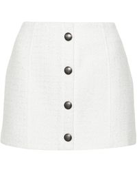 Alessandra Rich - Tweed A-line Miniskirt - Lyst