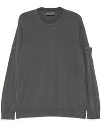 Stone Island - Pullover mit Logo-Patch - Lyst