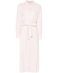 Twinset - Belted Pleated Shirt Dress - Lyst
