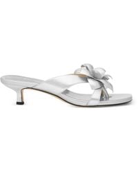 MICHAEL Michael Kors - Jacie Floral-Appliqué Sandals - Lyst