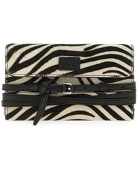 Moschino - Zebra-Print Tie Me Wallet On Chain - Lyst