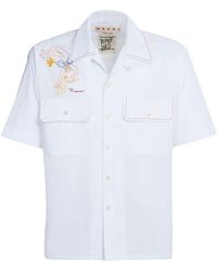 Marni - Embroidered-logo Short-sleeve Shirt - Lyst