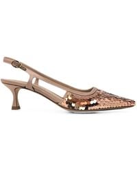 Roberto Festa - Sequin-Embellished Slingback Pumps - Lyst
