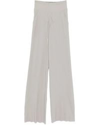 Rick Owens - Geribbelde Palazzo Broek - Lyst