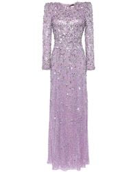 Jenny Packham - Aurora Sequinned Gown Dress - Lyst