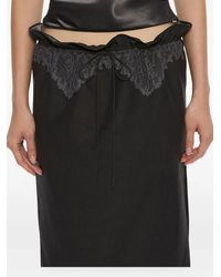 Christopher Esber - Anais Lace-Trimmed Tie Midi Skirt - Lyst
