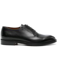 Zegna - Almond-toe Leather Derby Shoes - Lyst