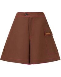 Marni - Shorts Mit Logo-Patch - Lyst