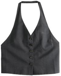Amomento - Halterneck Button-Up Top - Lyst