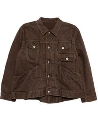 Sacai - Cotton Denim Jacket - Lyst
